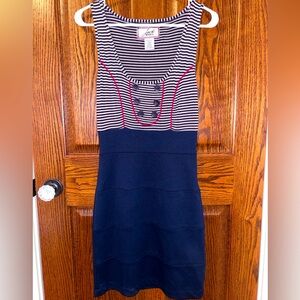 Navy blue bodycon dress, size S, by Jack BB Dakota.